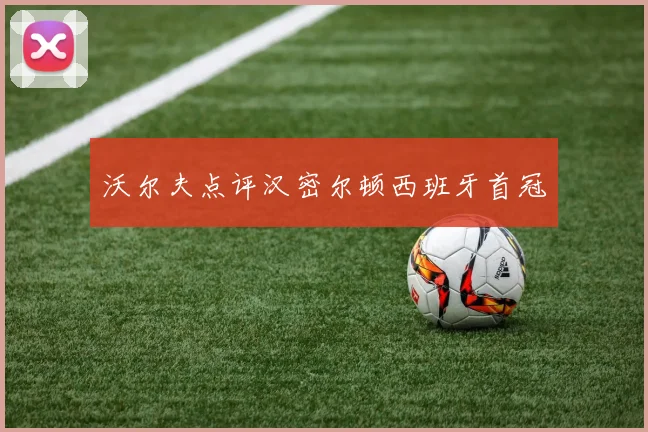 沃尔夫点评汉密尔顿西班牙首冠